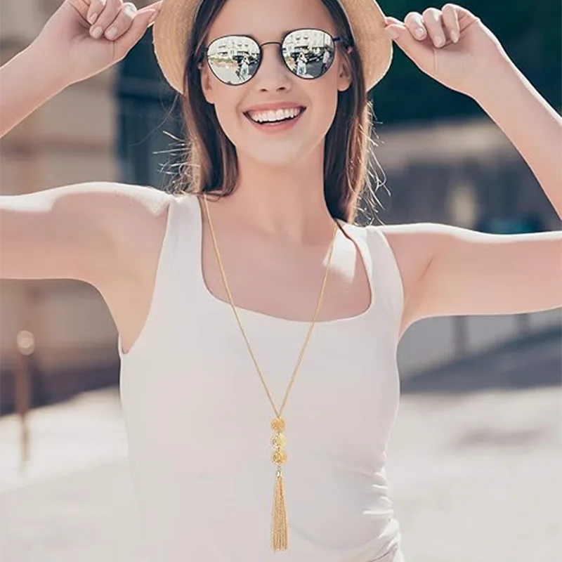 المرأة أزياء سترة قلادة